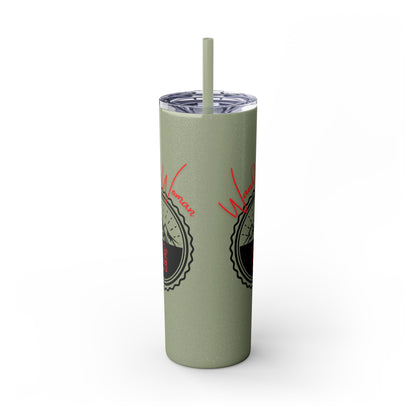 Wander Woman Skinny Tumbler with Straw, 20oz