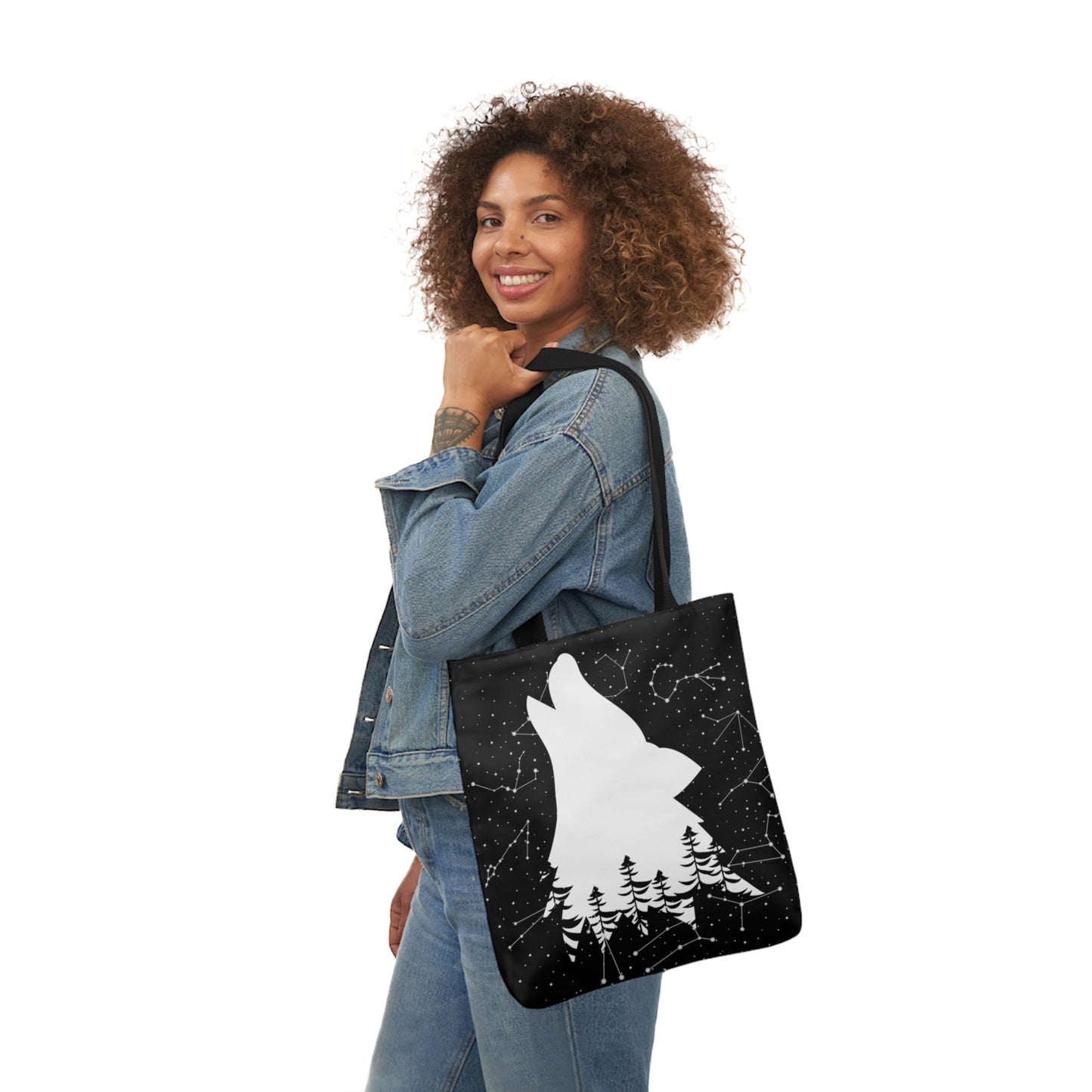 Howling Wolf Canvas Tote Bag