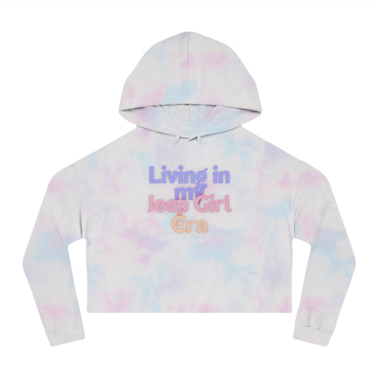 Living in my Jeep Girl Era Women’s Cropped Hooded Sweatshirt