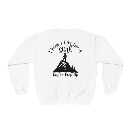 Hike Like a Girl Crewneck Sweatshirt