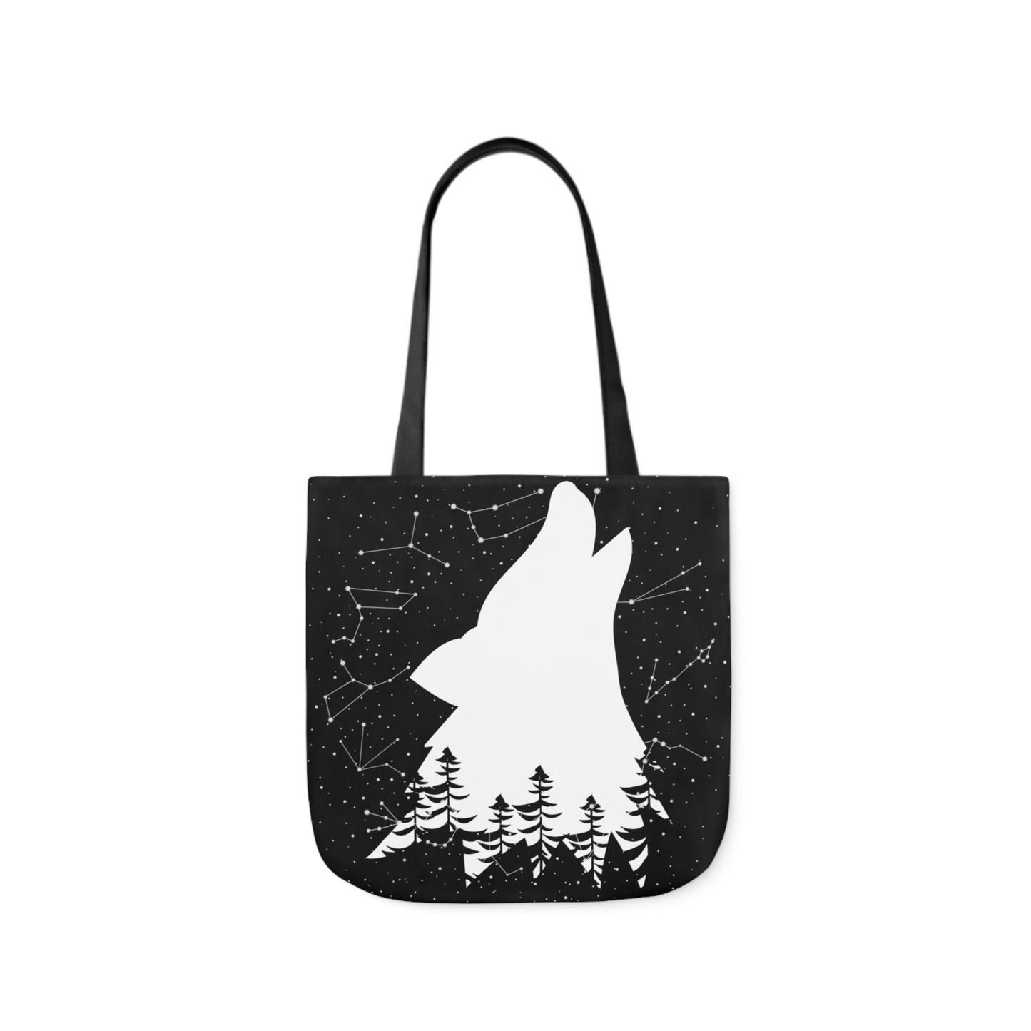 Howling Wolf Canvas Tote Bag