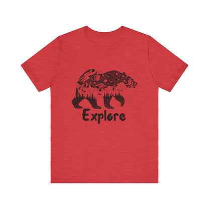 Bear Explore Unisex Jersey Short Sleeve Tee