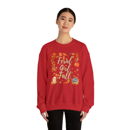 Feral Girl Fall Crewneck Sweatshirt