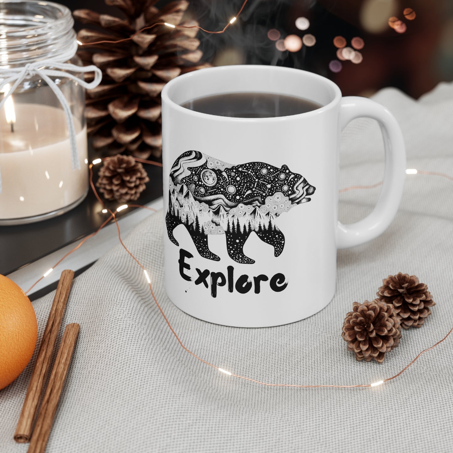 Explore Bear Ceramic Mug 11oz