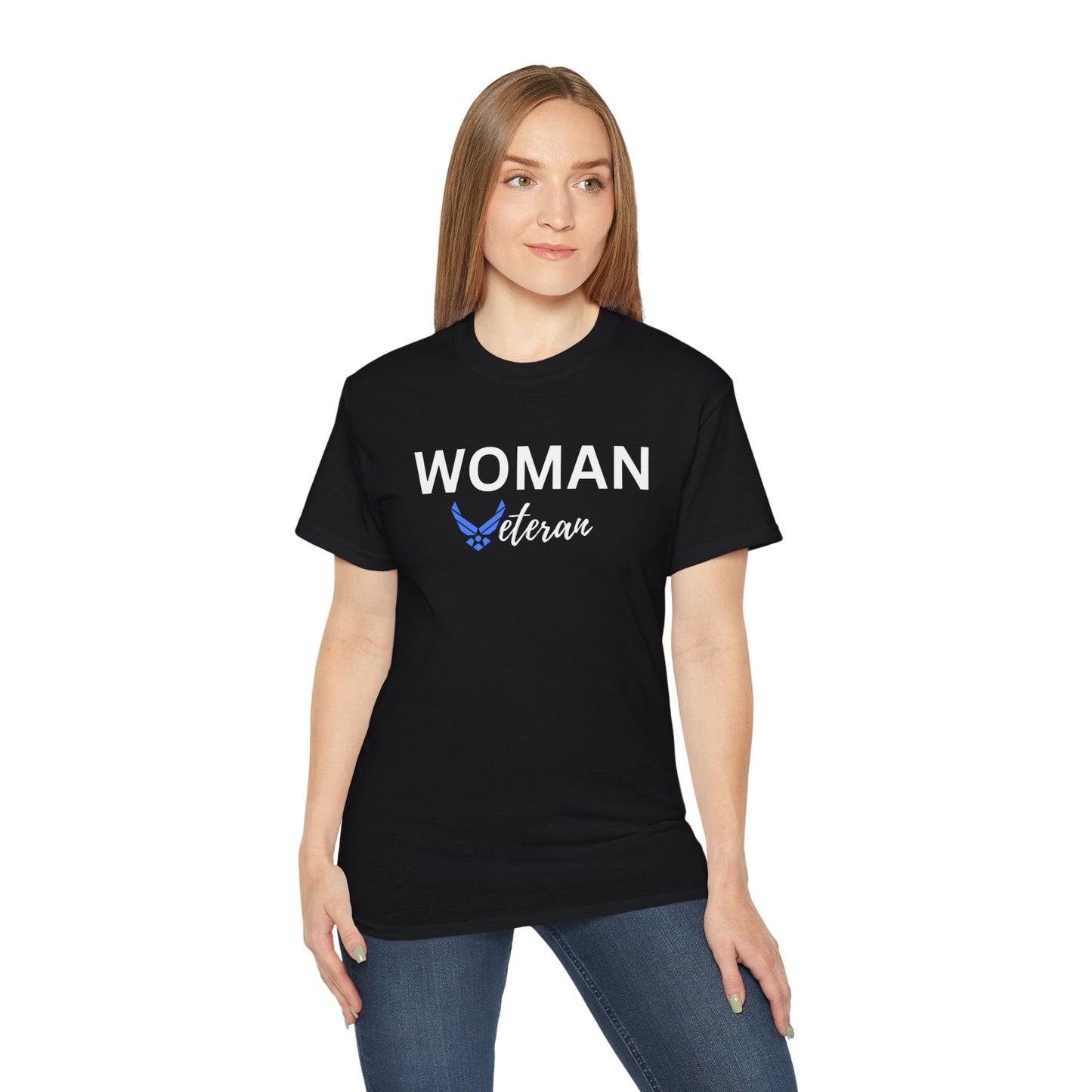 Woman Veteran - USAF - Ultra Cotton Tee