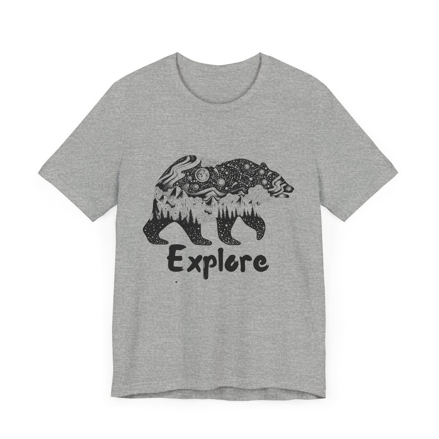 Bear Explore Unisex Jersey Short Sleeve Tee