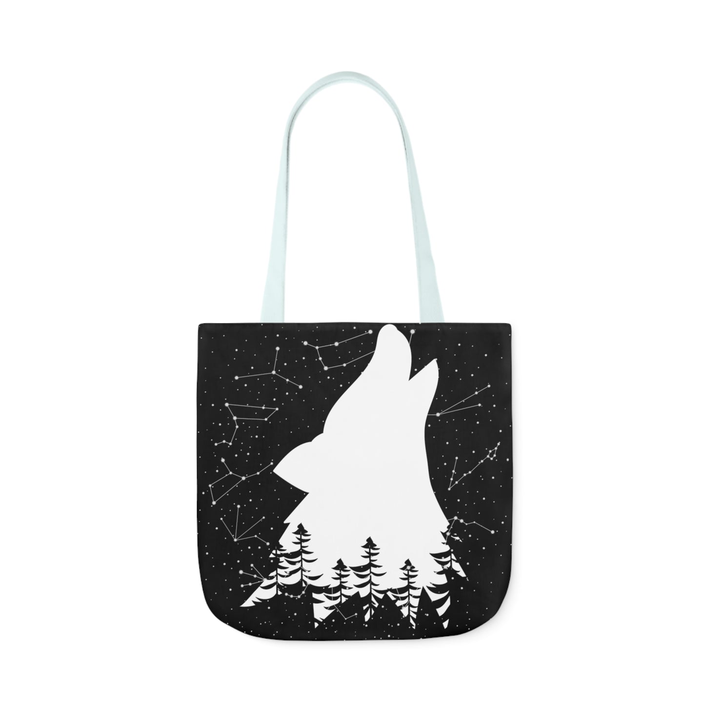 Howling Wolf Canvas Tote Bag