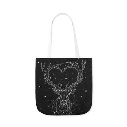 Deer Heart Constellation Canvas Tote Bag