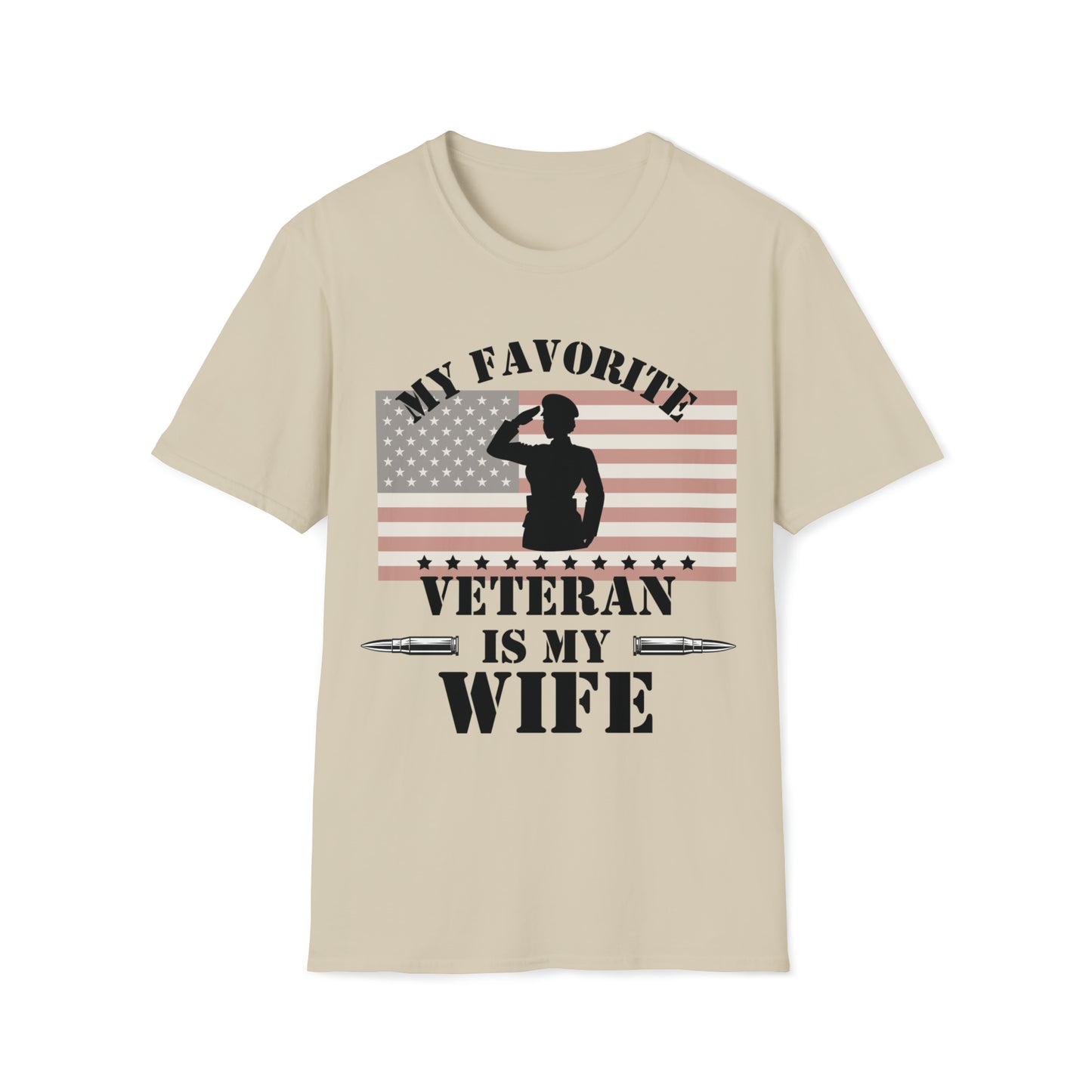 My Favorite Veteran is my Wife T-Shirt