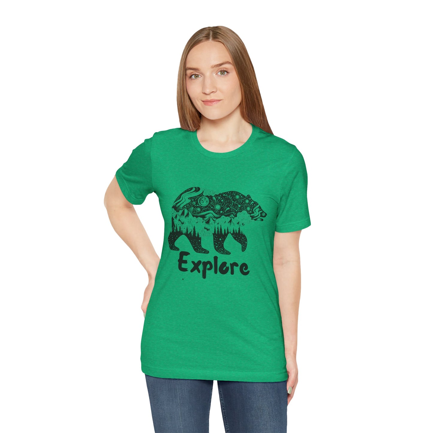 Bear Explore Unisex Jersey Short Sleeve Tee