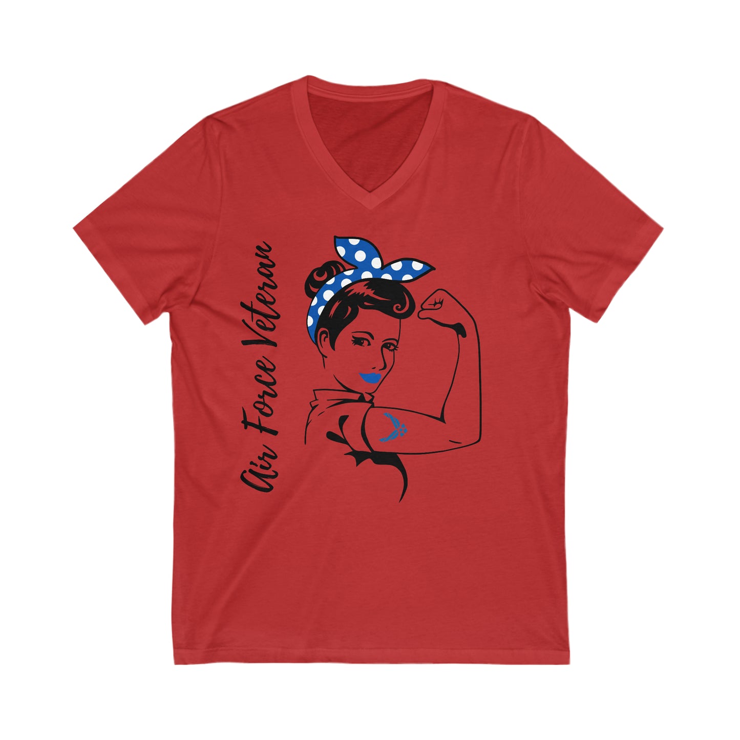 Air Force Female Veteran V-Neck Tee