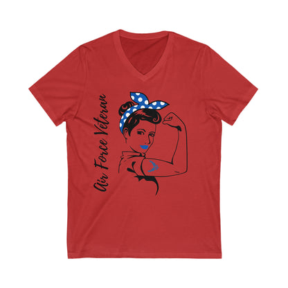 Air Force Female Veteran V-Neck Tee