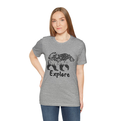 Bear Explore Unisex Jersey Short Sleeve Tee