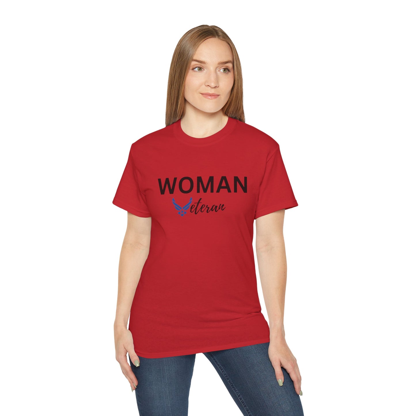 Woman Veteran - USAF - Ultra Cotton Tee