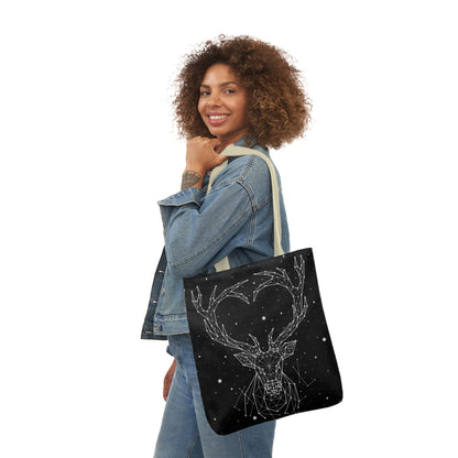 Deer Heart Constellation Canvas Tote Bag