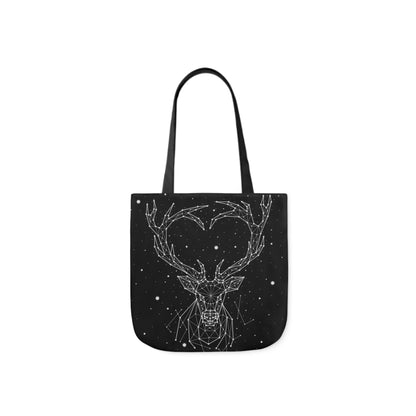 Deer Heart Constellation Canvas Tote Bag