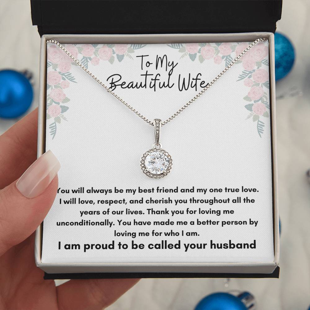 To My Beautiful Wife - Eternal Hope Necklace - To Wife From Husband