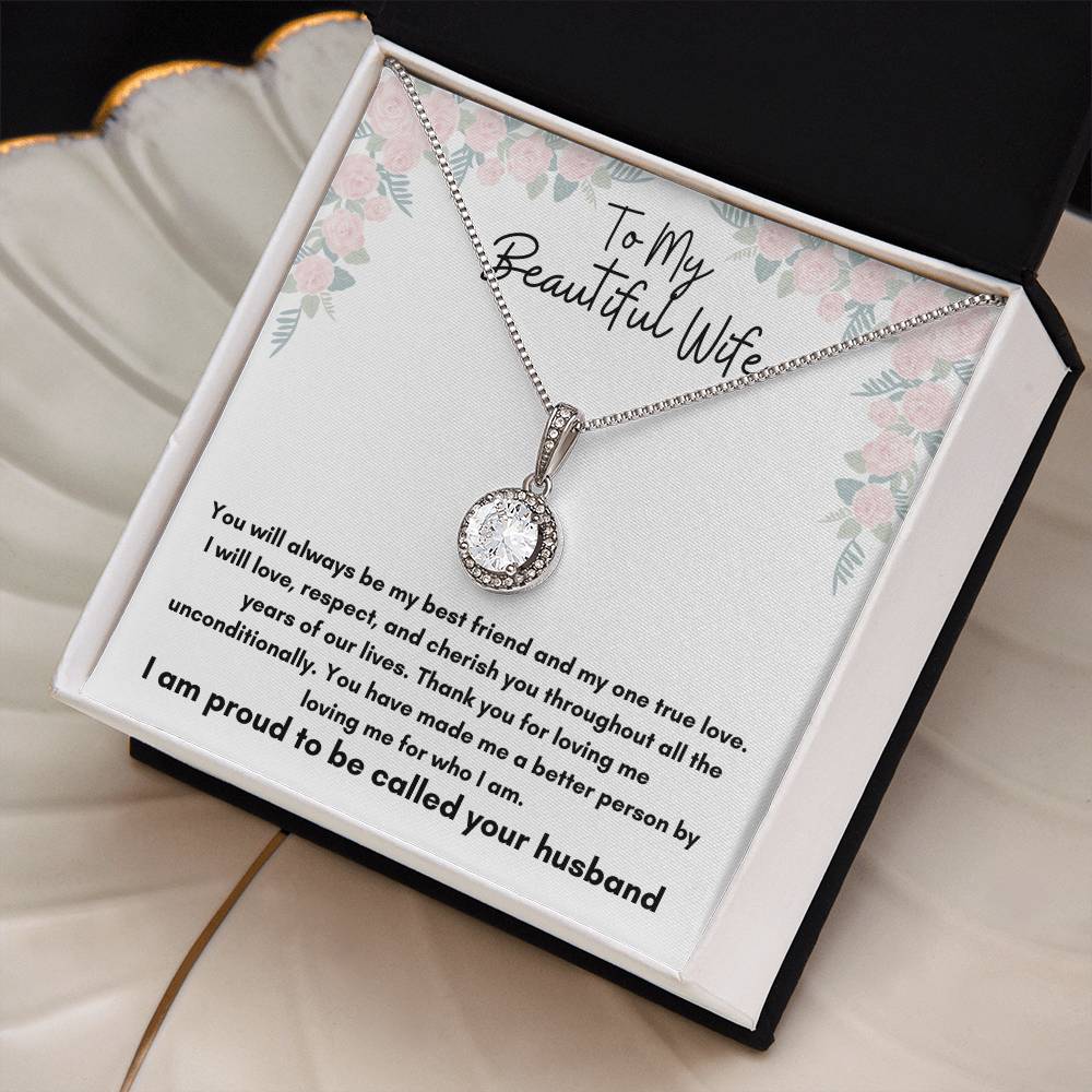 To My Beautiful Wife - Eternal Hope Necklace - To Wife From Husband