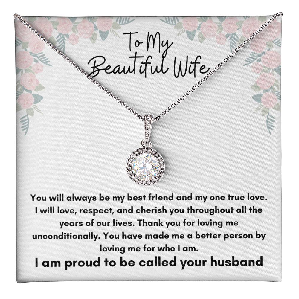 To My Beautiful Wife - Eternal Hope Necklace - To Wife From Husband