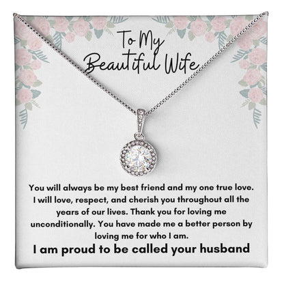 To My Beautiful Wife - Eternal Hope Necklace - To Wife From Husband