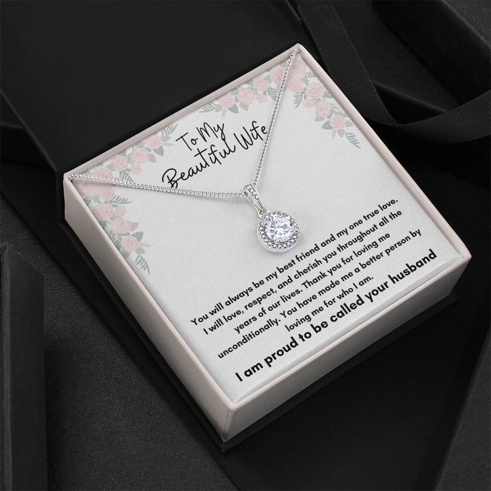 To My Beautiful Wife - Eternal Hope Necklace - To Wife From Husband