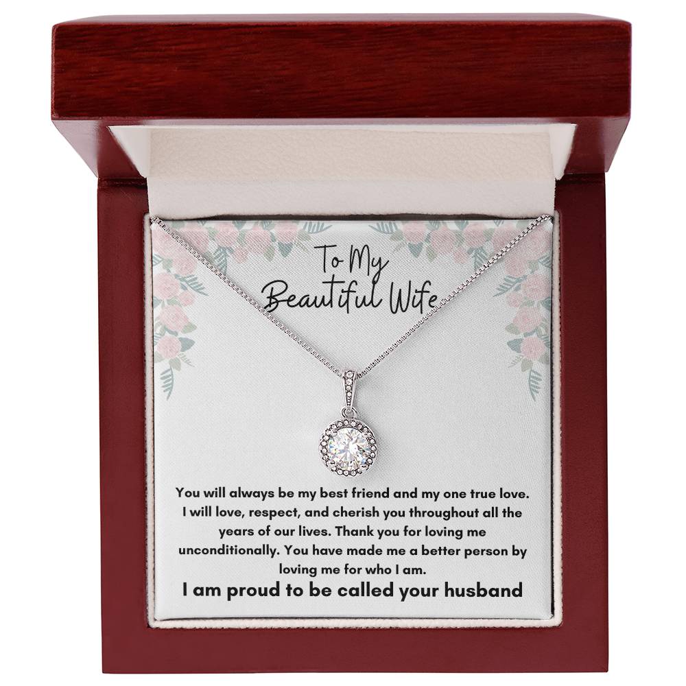 To My Beautiful Wife - Eternal Hope Necklace - To Wife From Husband