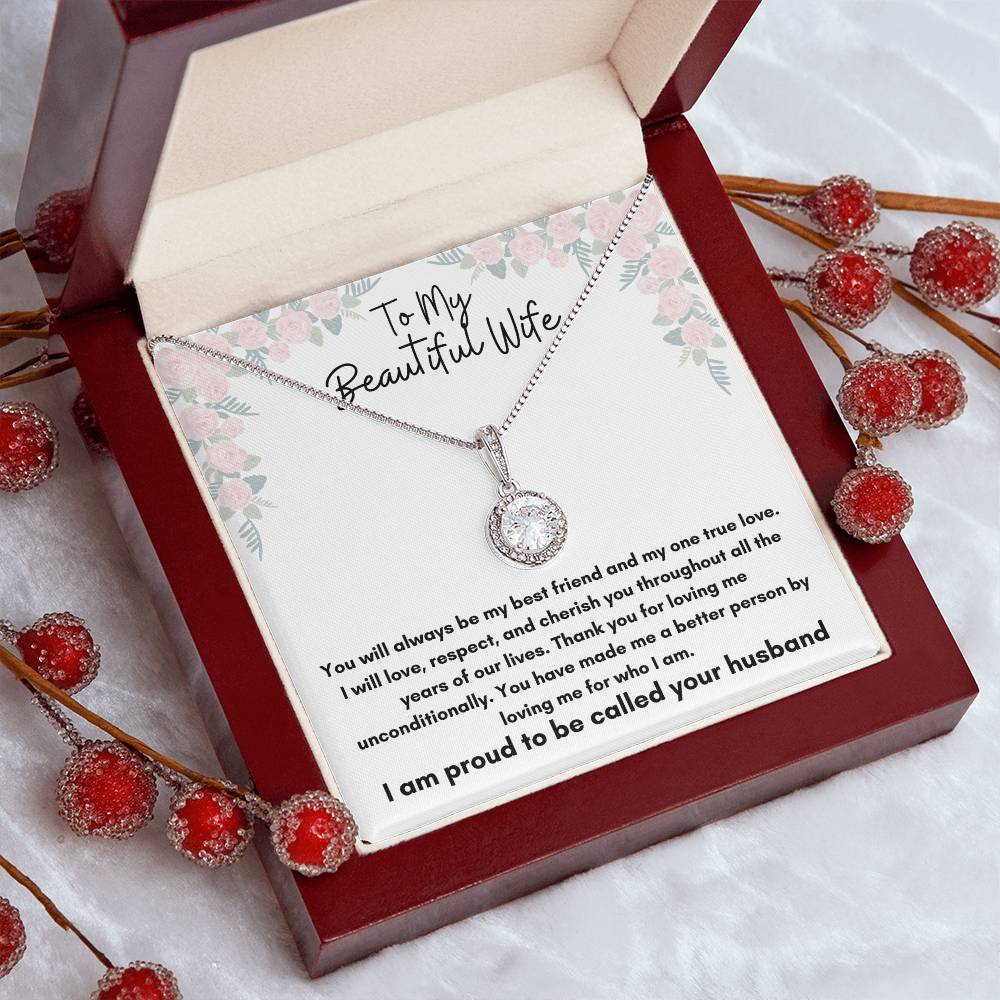 To My Beautiful Wife - Eternal Hope Necklace - To Wife From Husband