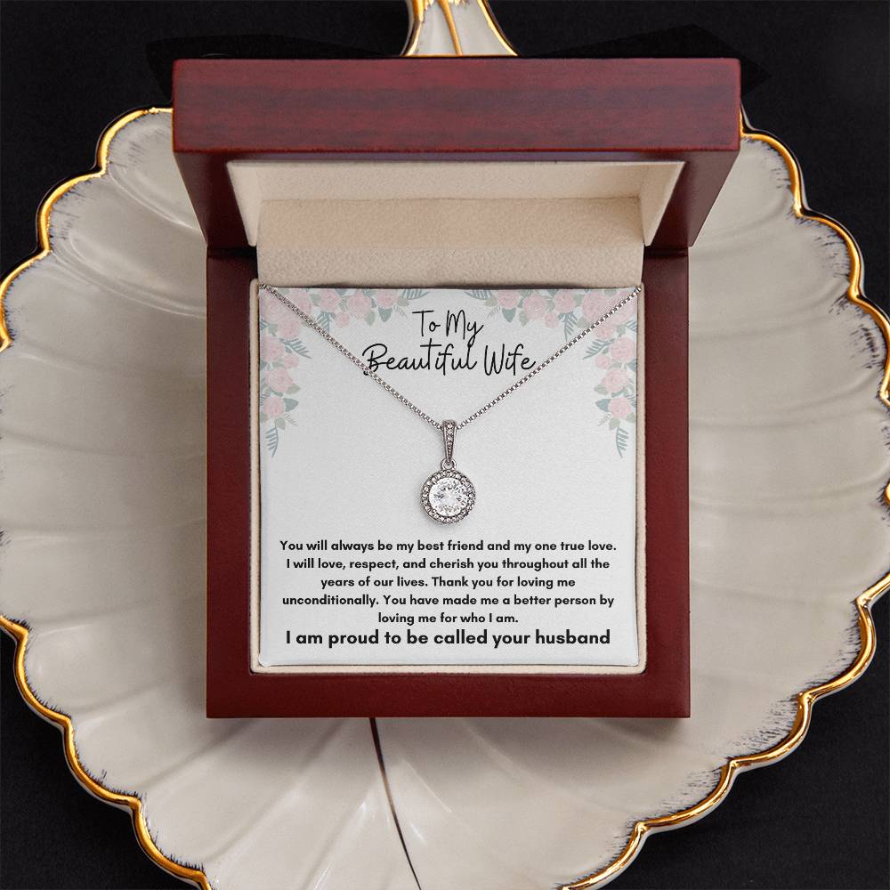 To My Beautiful Wife - Eternal Hope Necklace - To Wife From Husband