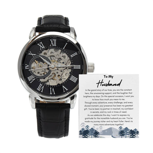 To My Husband - Openwork Watch - To Husband From Partner