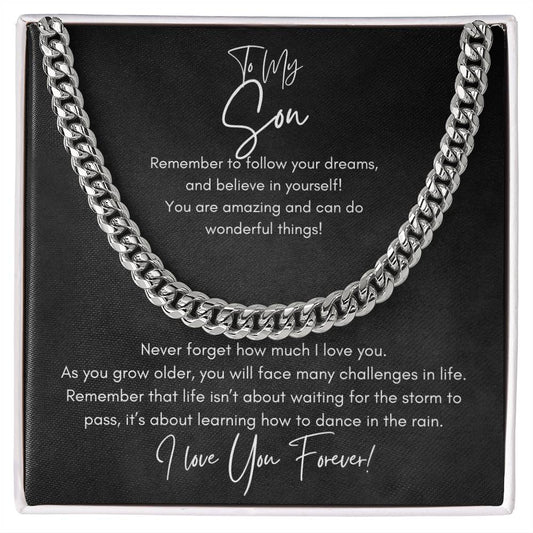 To My Son | Cuban Link Necklace