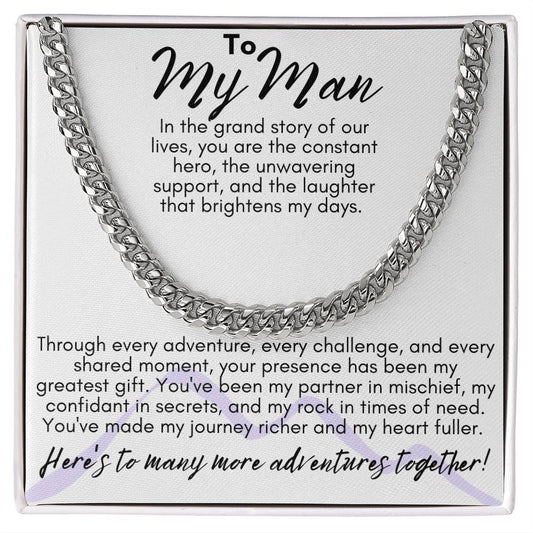 To My Man - Cuban Link Necklace - To Man from Partner