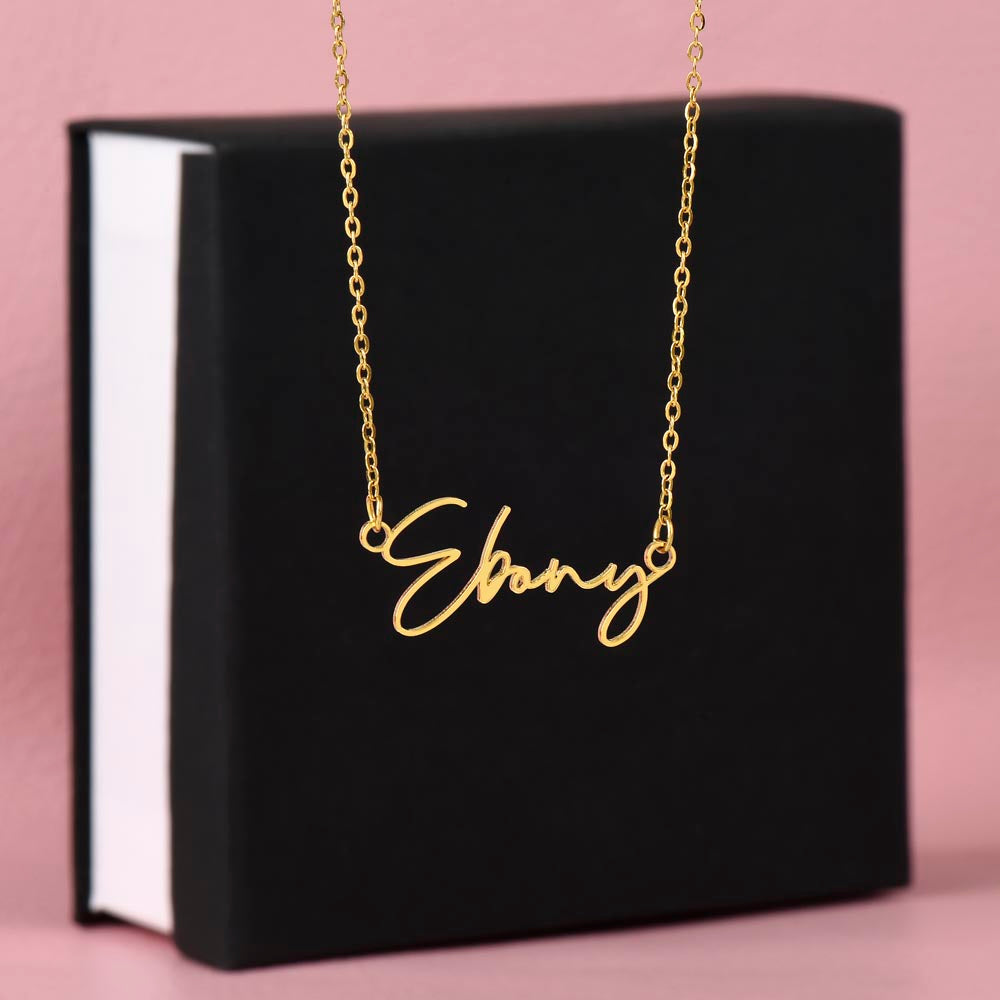 Custom Signature Name Necklace